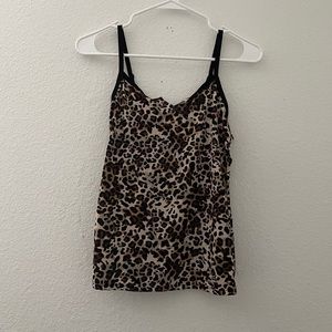 Cheetah print tank top